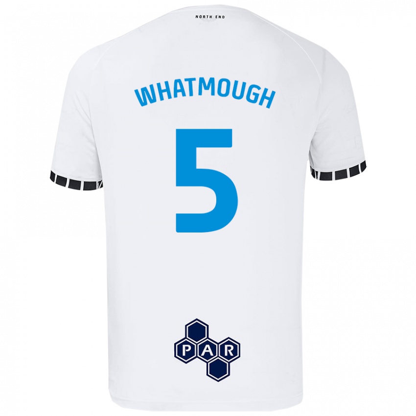 Férfi Jack Whatmough #5 Fehér Hazai Jersey 2024/25 Mez Póló Ing