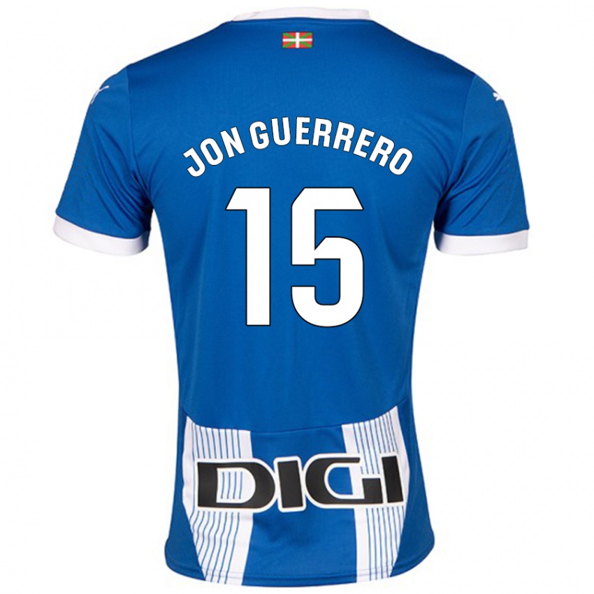 Férfi Julen Jon Guerrero #15 Kék Hazai Jersey 2024/25 Mez Póló Ing