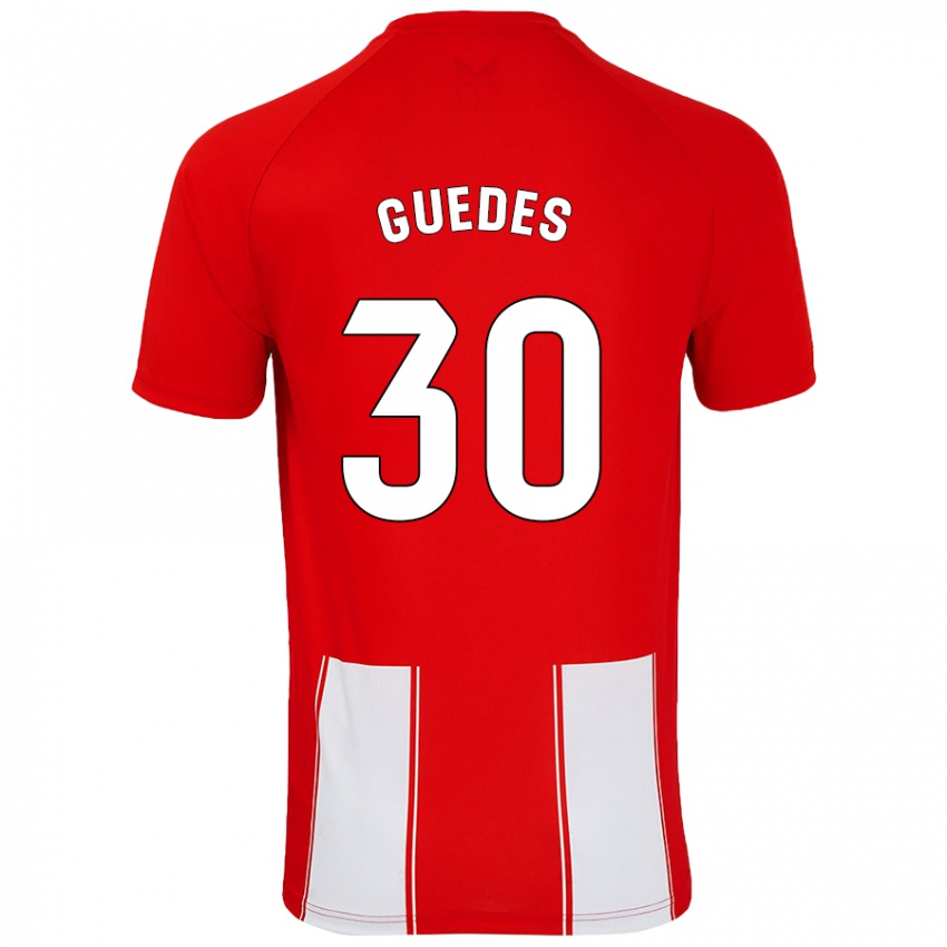 Férfi Gui Guedes #30 Piros Fehér Hazai Jersey 2024/25 Mez Póló Ing