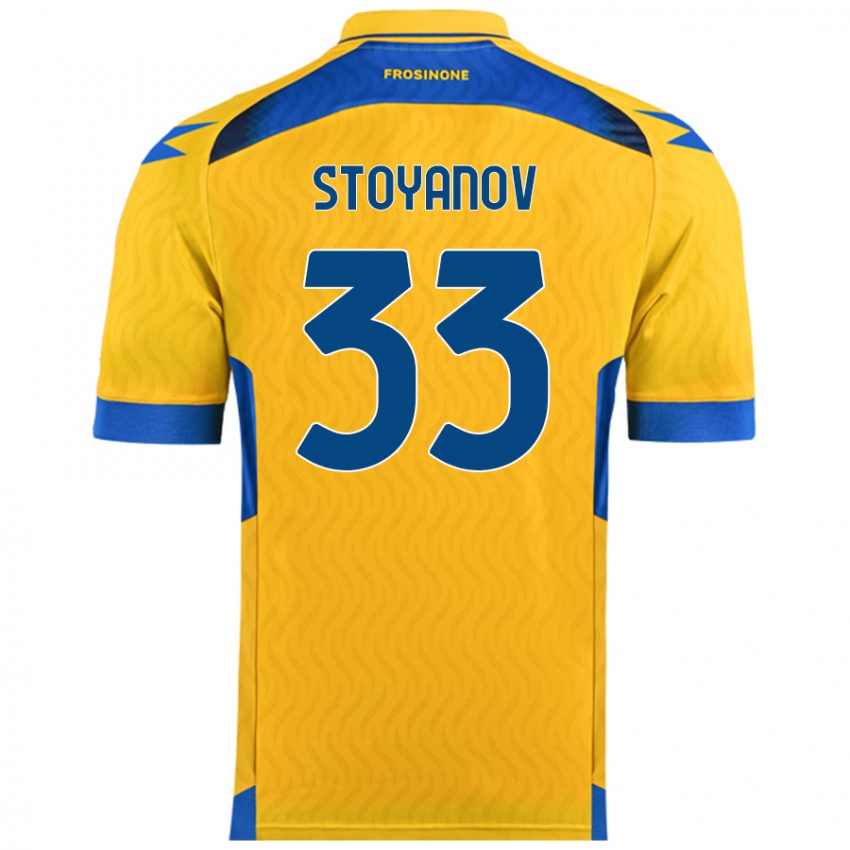 Férfi Steliyan Stoyanov #33 Sárga Hazai Jersey 2024/25 Mez Póló Ing