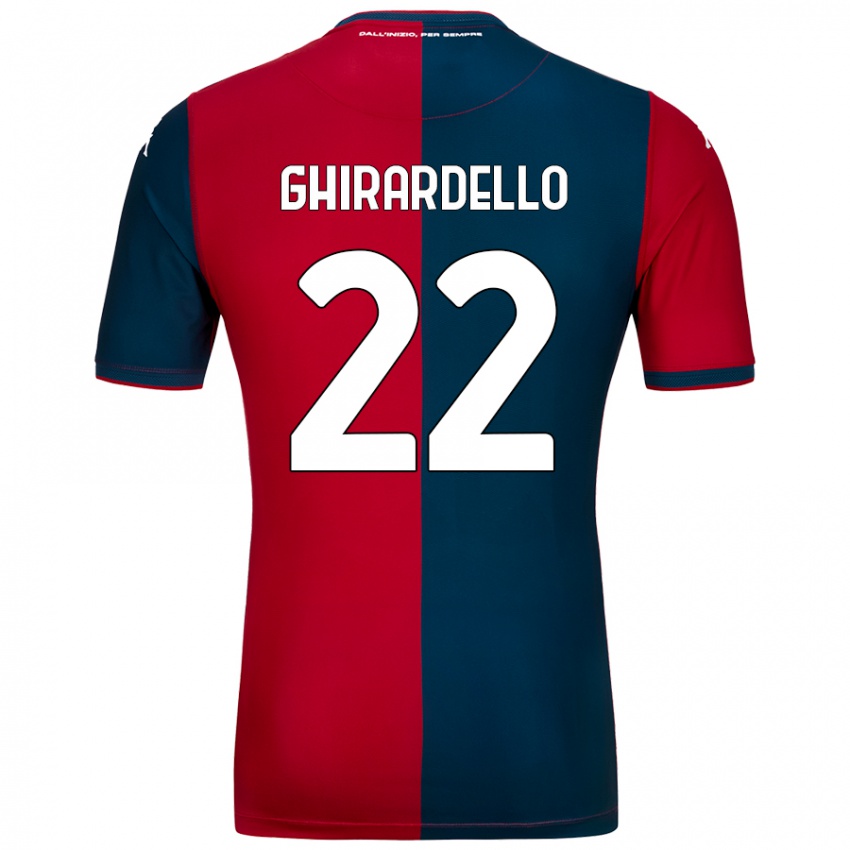 Férfi Tommaso Ghirardello #22 Piros Sötétkék Hazai Jersey 2024/25 Mez Póló Ing