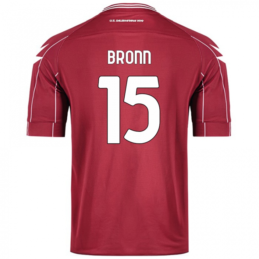 Férfi Dylan Bronn #15 Burgundia Hazai Jersey 2024/25 Mez Póló Ing