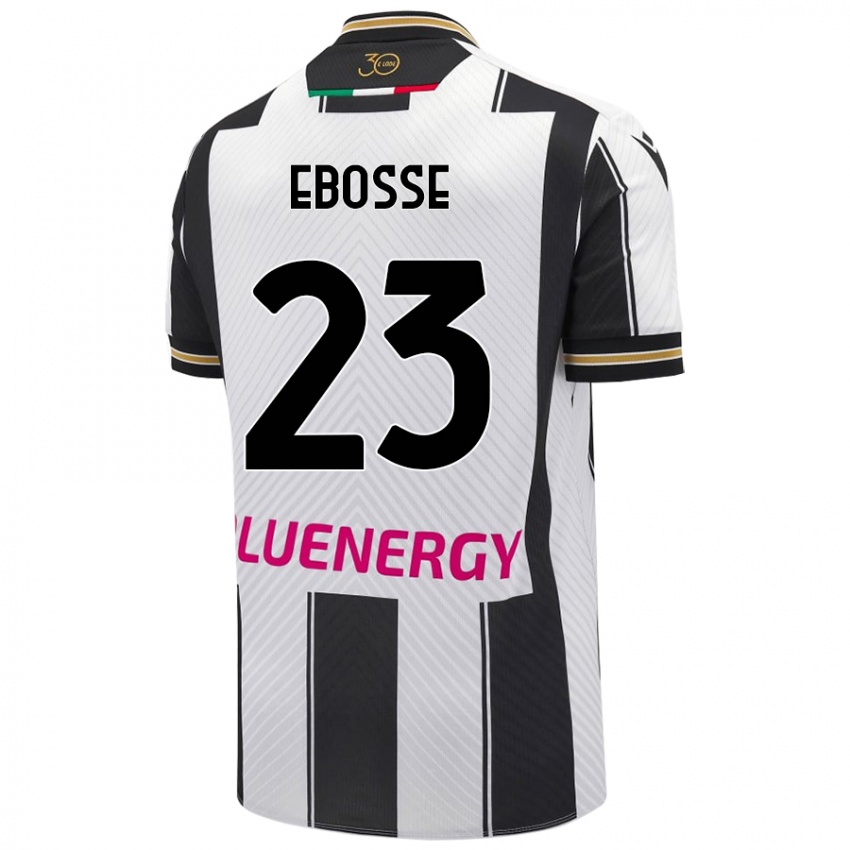 Férfi Enzo Ebosse #23 Fehér Fekete Hazai Jersey 2024/25 Mez Póló Ing