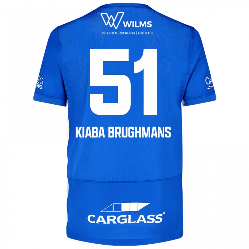 Férfi Lucca Kiaba Brughmans #51 Kék Hazai Jersey 2024/25 Mez Póló Ing