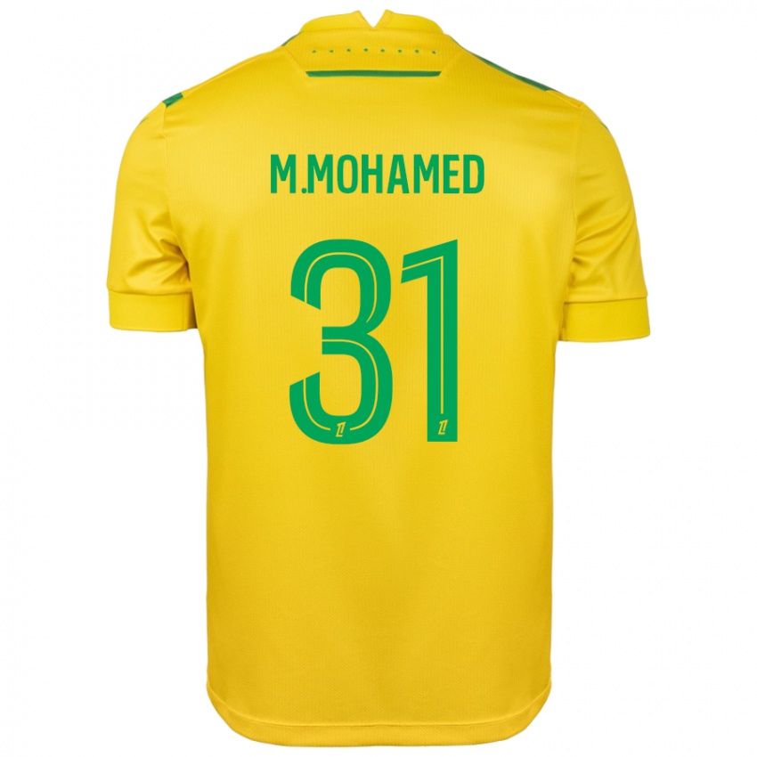 Férfi Mostafa Mohamed #31 Sárga Zöld Hazai Jersey 2024/25 Mez Póló Ing