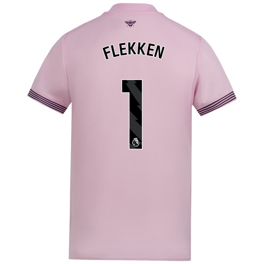 Férfi Mark Flekken #1 Rózsaszín Idegenbeli Jersey 2024/25 Mez Póló Ing