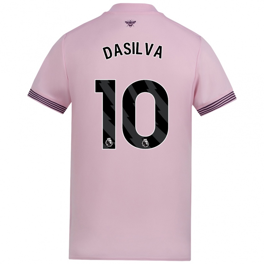 Férfi Josh Dasilva #10 Rózsaszín Idegenbeli Jersey 2024/25 Mez Póló Ing