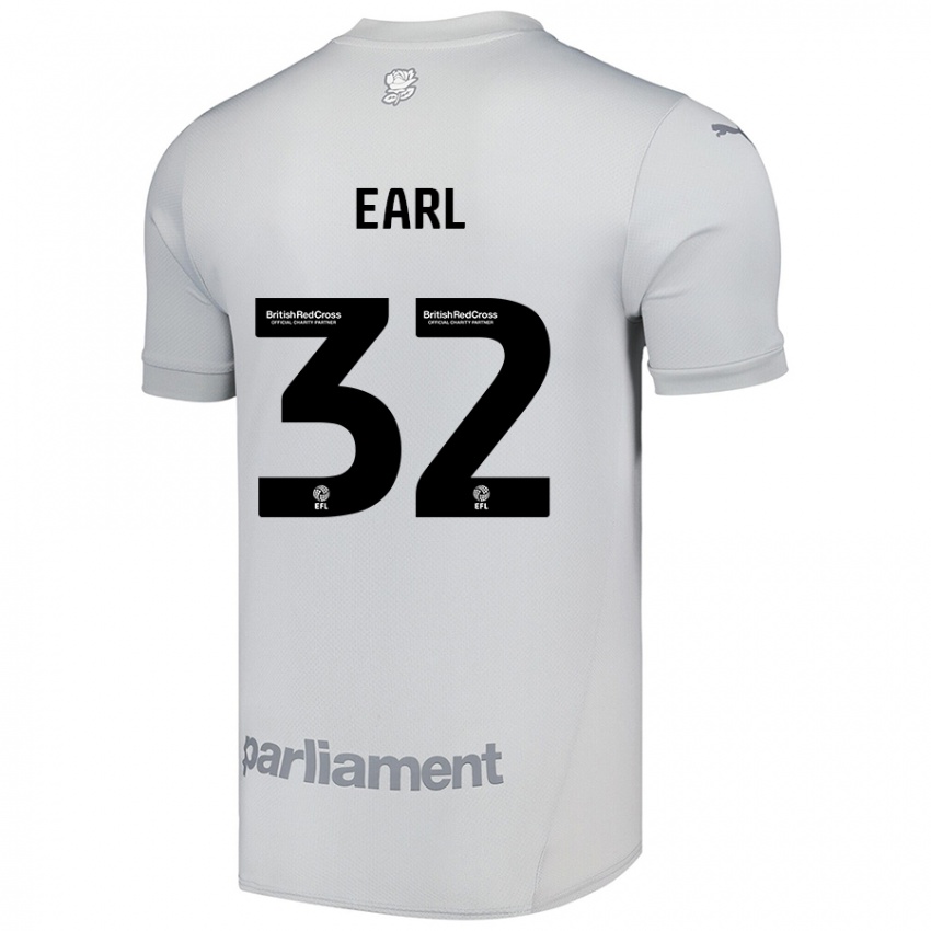 Férfi Josh Earl #32 Ezüstszürke Idegenbeli Jersey 2024/25 Mez Póló Ing