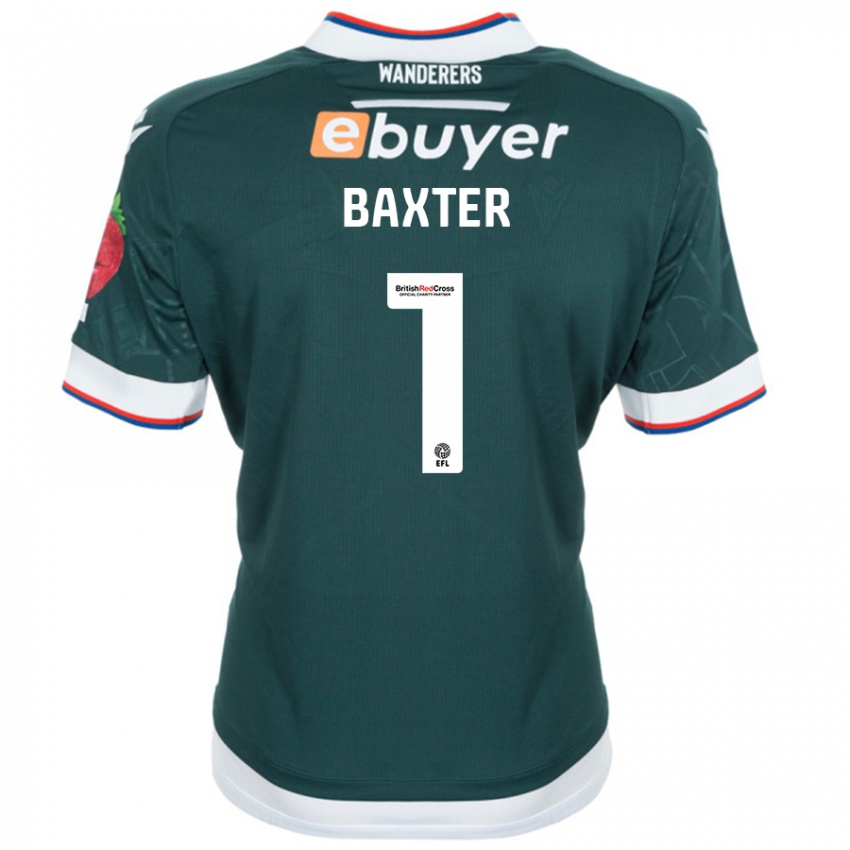 Férfi Nathan Baxter #1 Sötétzöld Idegenbeli Jersey 2024/25 Mez Póló Ing