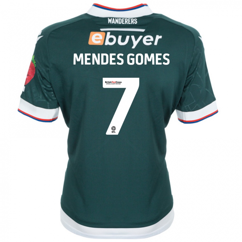 Férfi Carlos Mendes #7 Sötétzöld Idegenbeli Jersey 2024/25 Mez Póló Ing