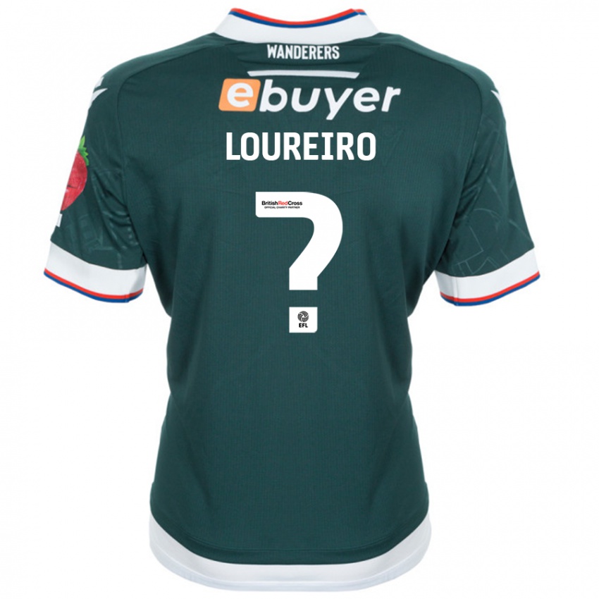 Férfi Giovanni Loureiro #0 Sötétzöld Idegenbeli Jersey 2024/25 Mez Póló Ing