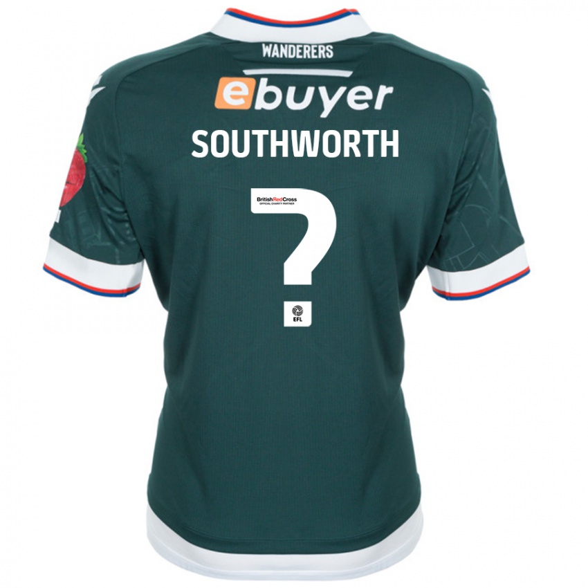 Férfi Ellie Southworth #0 Sötétzöld Idegenbeli Jersey 2024/25 Mez Póló Ing