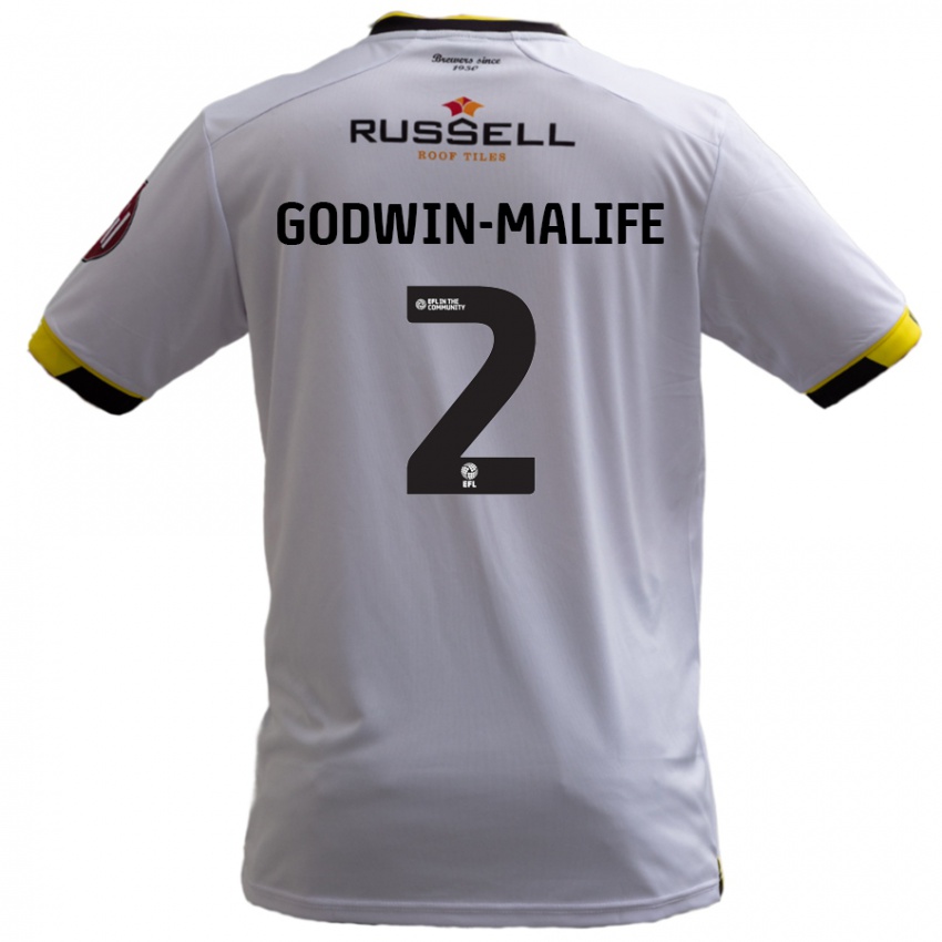 Férfi Udoka Godwin-Malife #2 Fehér Idegenbeli Jersey 2024/25 Mez Póló Ing