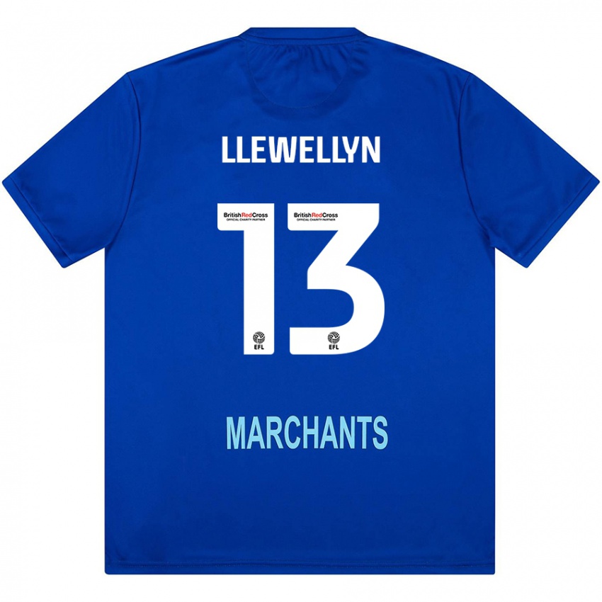 Férfi Ffion Llewellyn #13 Zöld Idegenbeli Jersey 2024/25 Mez Póló Ing