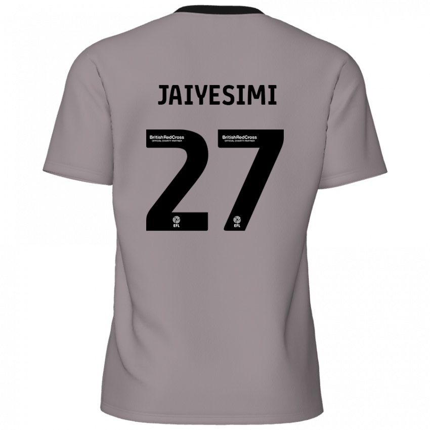 Férfi Diallang Jaiyesimi #27 Szürke Idegenbeli Jersey 2024/25 Mez Póló Ing