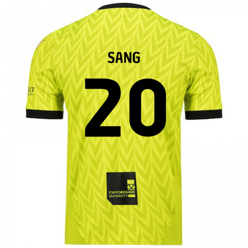 Férfi Tom Sang #20 Fluoreszkáló Zöld Idegenbeli Jersey 2024/25 Mez Póló Ing