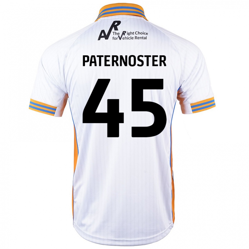 Férfi Vladimir Paternoster #45 Fehér Idegenbeli Jersey 2024/25 Mez Póló Ing