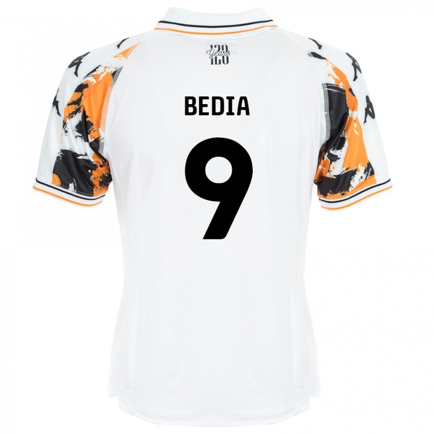 Férfi Chris Bedia #9 Fehér Idegenbeli Jersey 2024/25 Mez Póló Ing