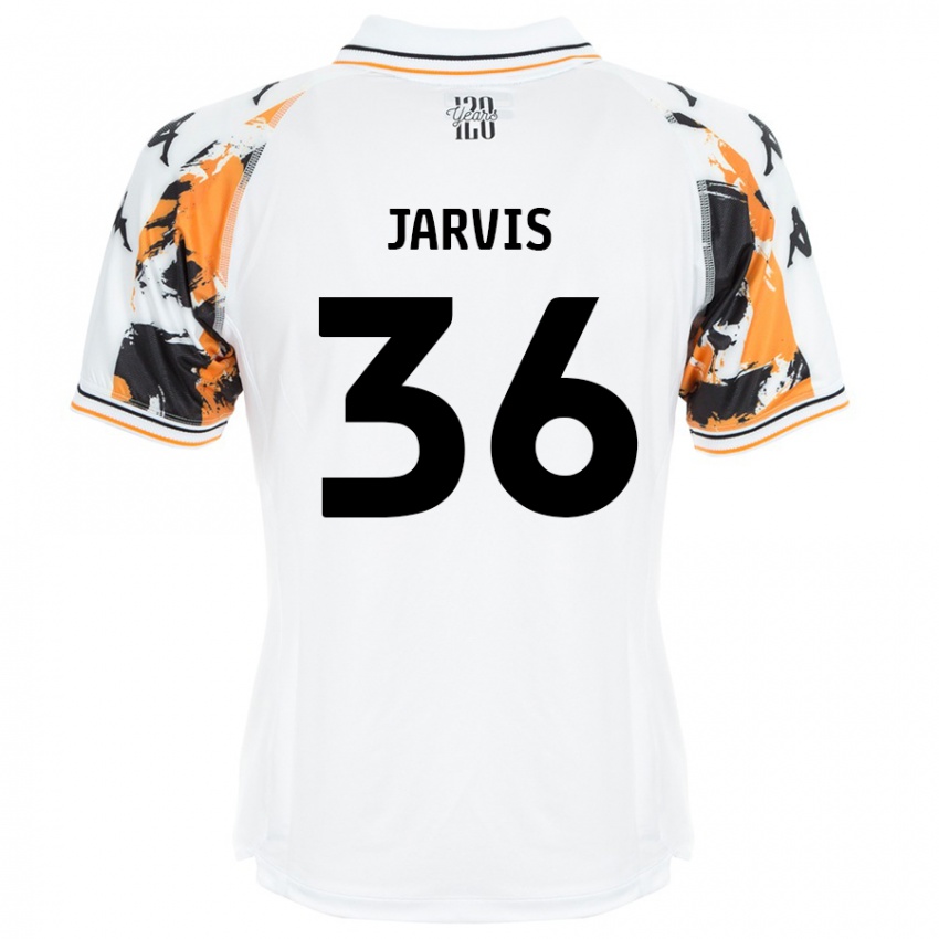 Férfi Will Jarvis #36 Fehér Idegenbeli Jersey 2024/25 Mez Póló Ing