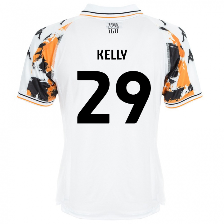 Férfi Ace Kelly #29 Fehér Idegenbeli Jersey 2024/25 Mez Póló Ing