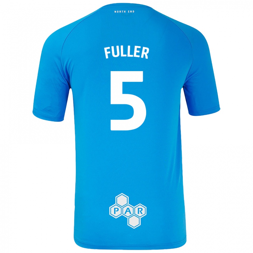 Férfi Olivia Fuller #5 Égszínkék Idegenbeli Jersey 2024/25 Mez Póló Ing