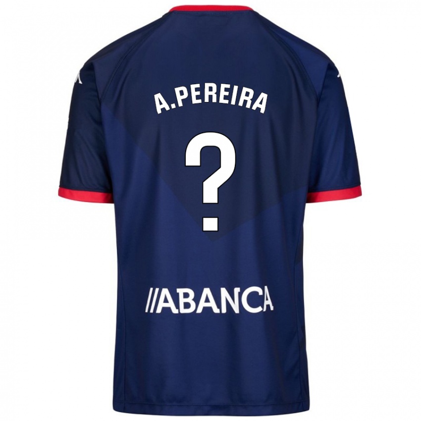 Férfi Alejandro Pereira #0 Sötétkék Idegenbeli Jersey 2024/25 Mez Póló Ing