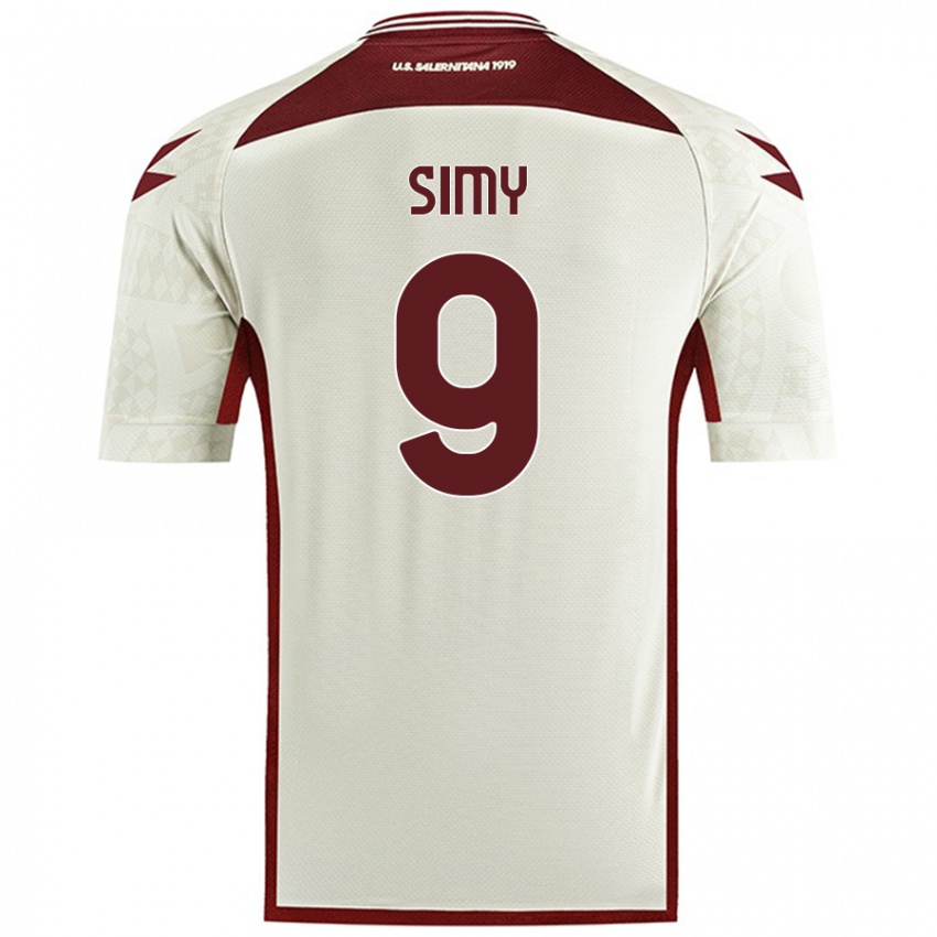 Férfi Simy #9 Krém Színű Idegenbeli Jersey 2024/25 Mez Póló Ing