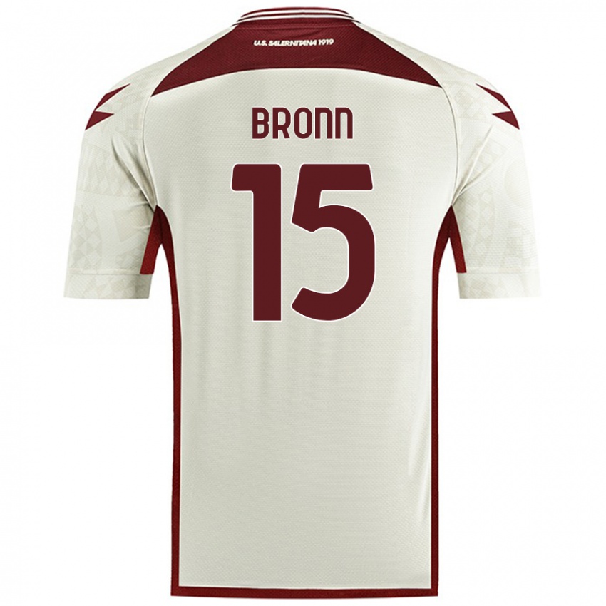 Férfi Dylan Bronn #15 Krém Színű Idegenbeli Jersey 2024/25 Mez Póló Ing