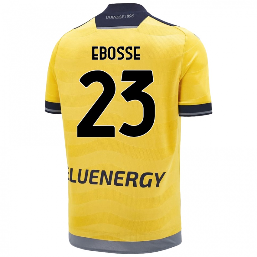 Férfi Enzo Ebosse #23 Aranysárga Idegenbeli Jersey 2024/25 Mez Póló Ing