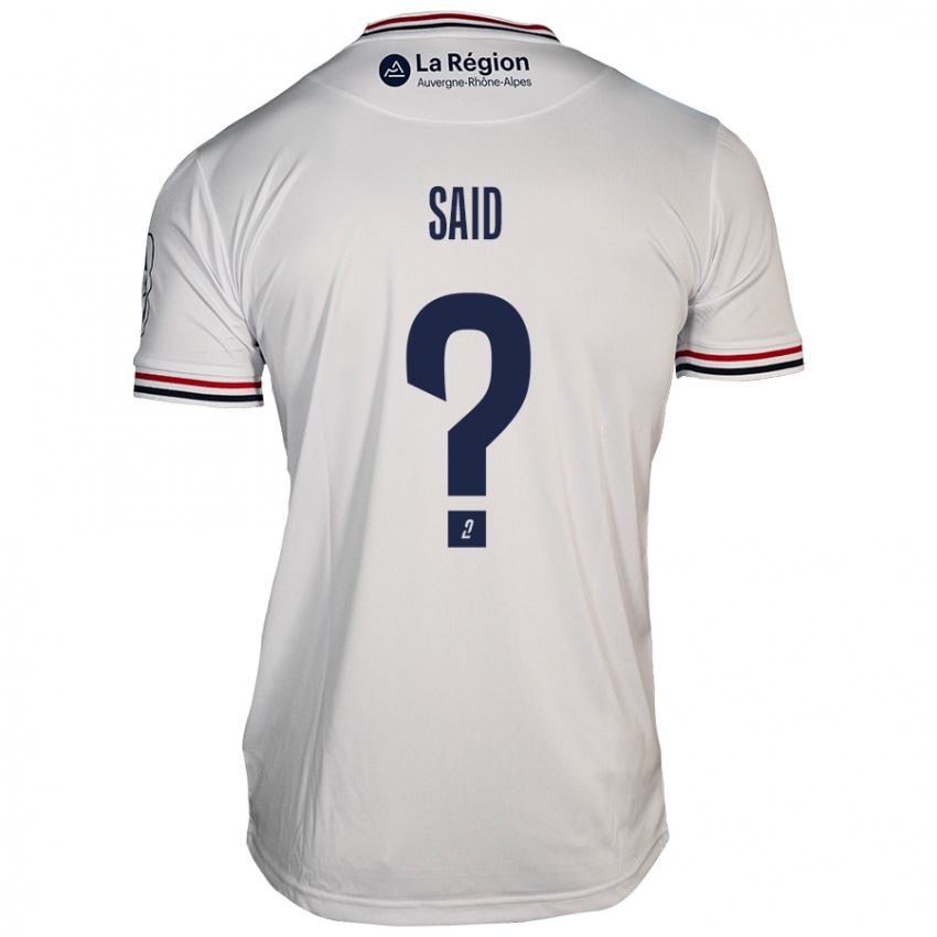 Férfi Amine Saïd #0 Fehér Idegenbeli Jersey 2024/25 Mez Póló Ing