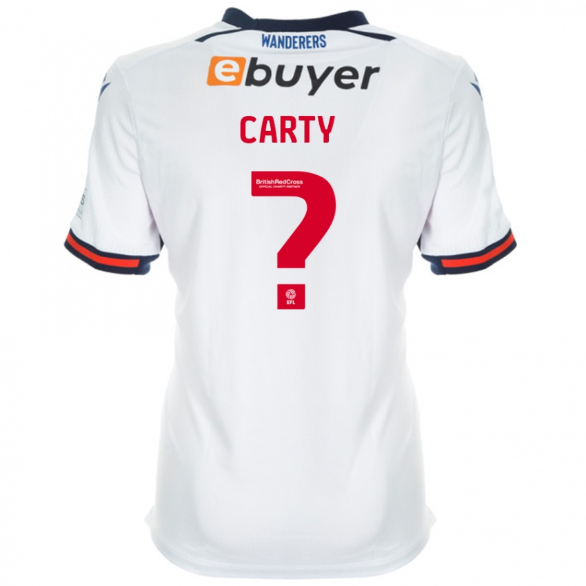 Női Conor Carty #0 Fehér Hazai Jersey 2024/25 Mez Póló Ing