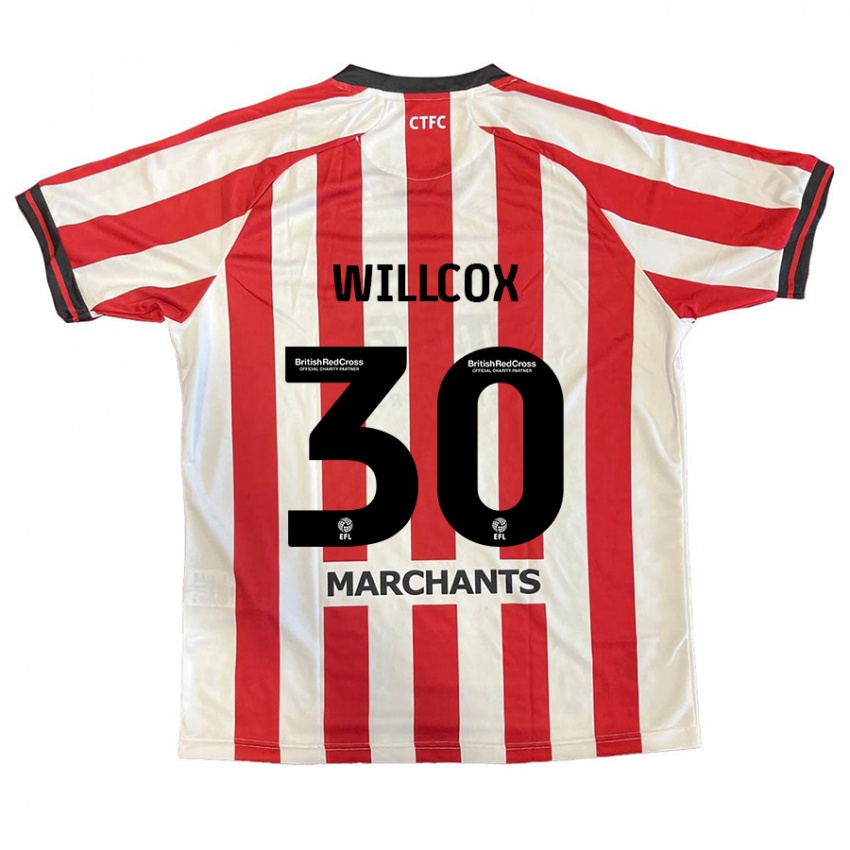 Női Freddy Willcox #30 Piros Fehér Hazai Jersey 2024/25 Mez Póló Ing