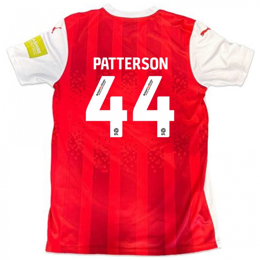 Női Phoenix Patterson #44 Piros Fehér Hazai Jersey 2024/25 Mez Póló Ing