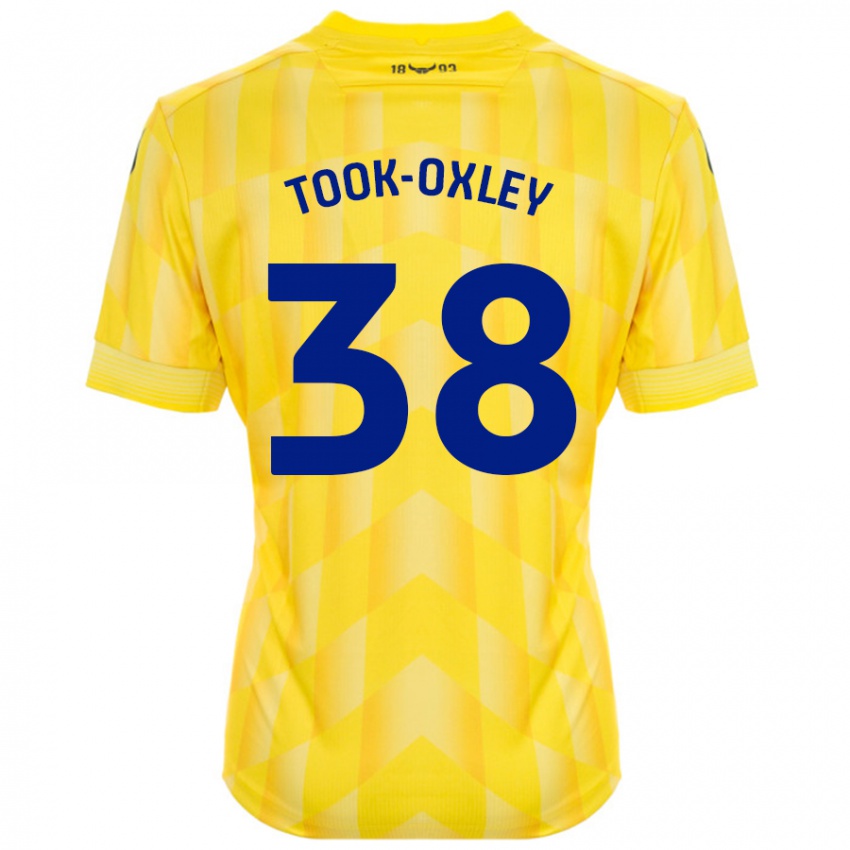 Női Zaide Took-Oxley #38 Sárga Hazai Jersey 2024/25 Mez Póló Ing