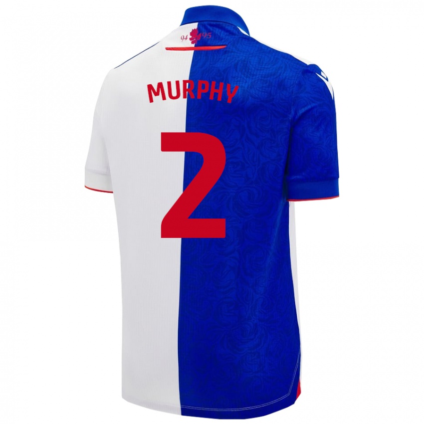 Női Niamh Murphy #2 Égszínkék Fehér Hazai Jersey 2024/25 Mez Póló Ing