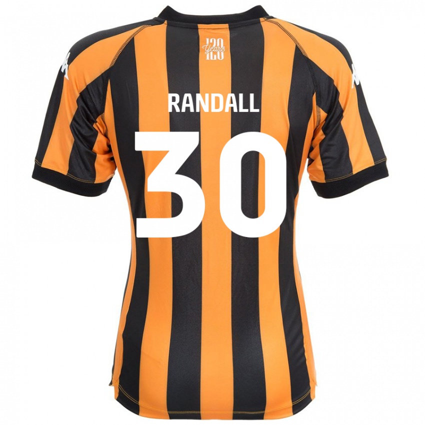 Női Jennifer Randall #30 Fekete Borostyán Hazai Jersey 2024/25 Mez Póló Ing