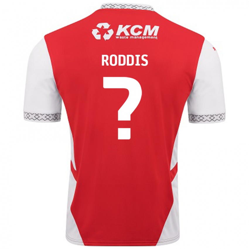 Női Harry Roddis #0 Piros Fehér Hazai Jersey 2024/25 Mez Póló Ing