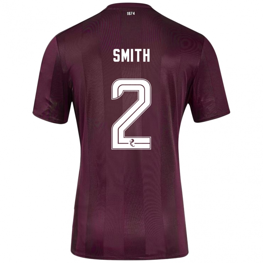 Női Lucas Smith #2 Burgundia Hazai Jersey 2024/25 Mez Póló Ing