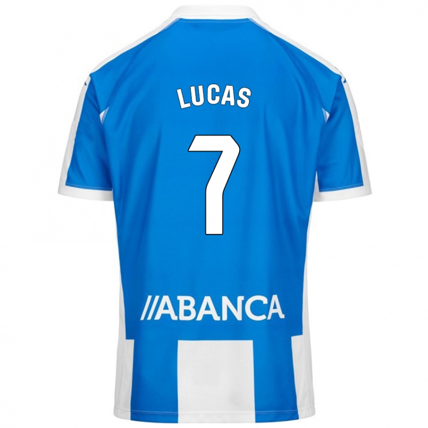 Női Lucas Pérez #7 Kék Fehér Hazai Jersey 2024/25 Mez Póló Ing