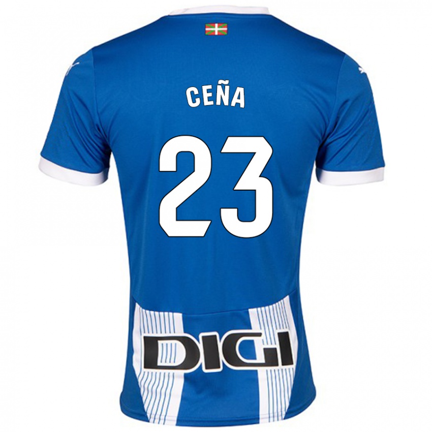 Női Marcos Ceña #23 Kék Hazai Jersey 2024/25 Mez Póló Ing