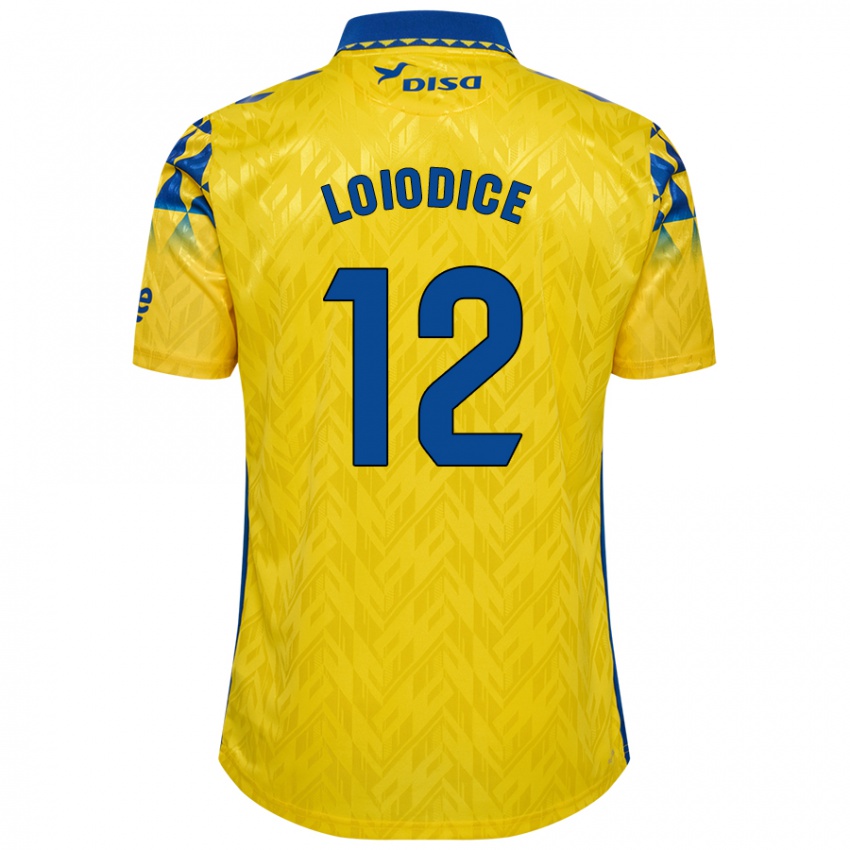 Női Enzo Loiodice #12 Sárga Kék Hazai Jersey 2024/25 Mez Póló Ing