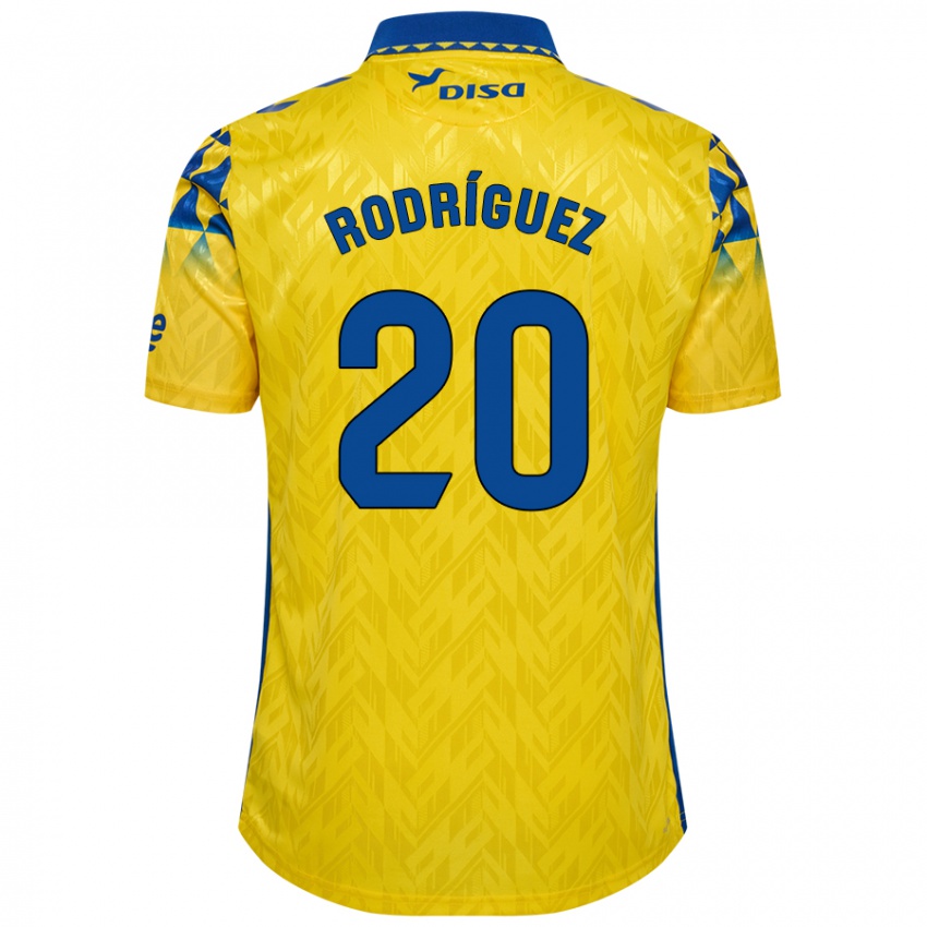 Női Kirian Rodríguez #20 Sárga Kék Hazai Jersey 2024/25 Mez Póló Ing