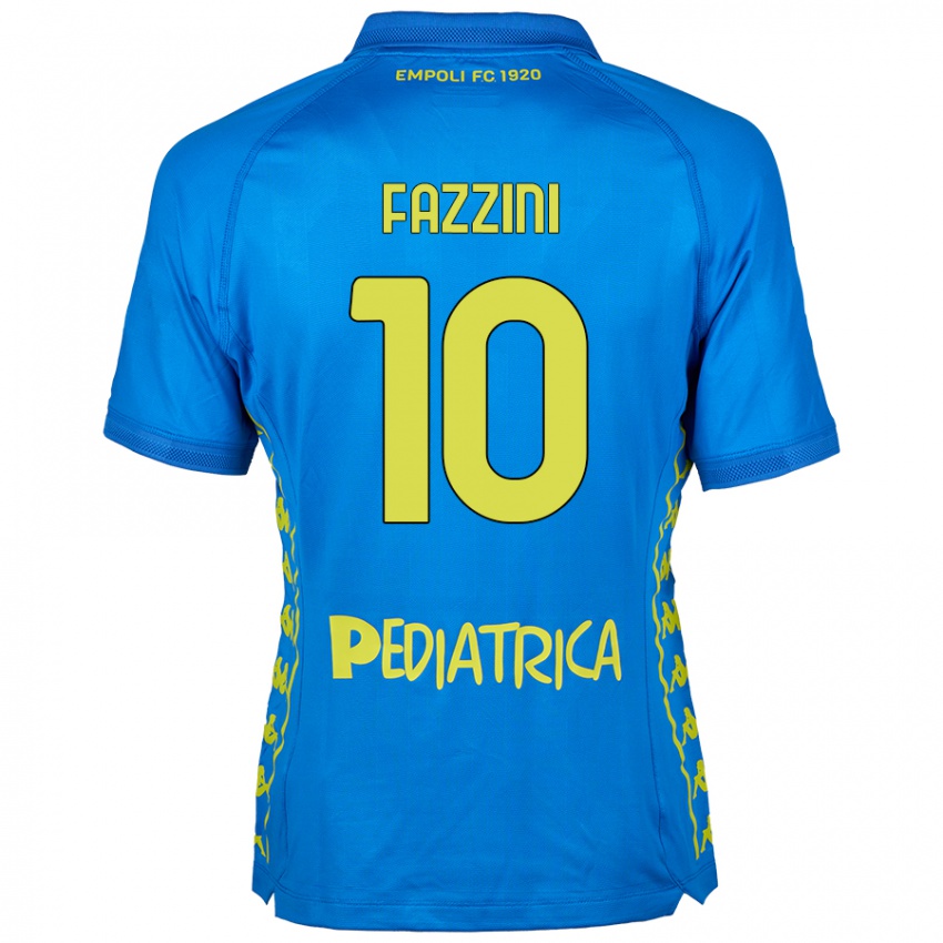 Női Jacopo Fazzini #10 Kék Hazai Jersey 2024/25 Mez Póló Ing