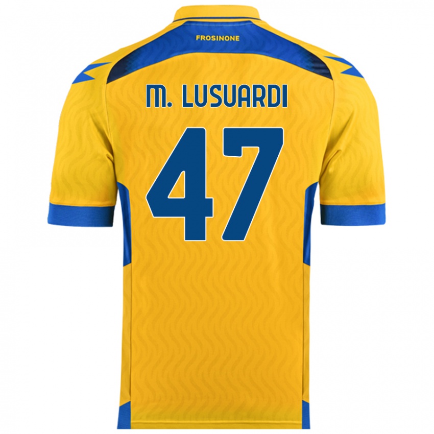 Női Mateus Lusuardi #47 Sárga Hazai Jersey 2024/25 Mez Póló Ing