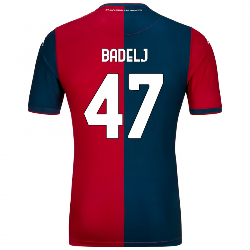 Női Milan Badelj #47 Piros Sötétkék Hazai Jersey 2024/25 Mez Póló Ing