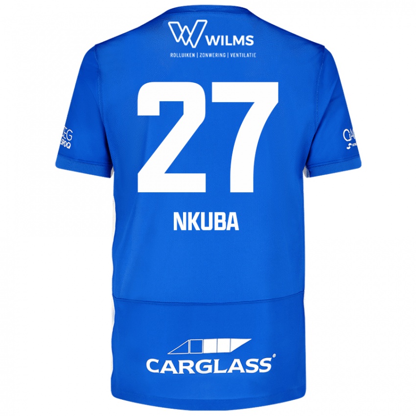 Női Ken Nkuba #27 Kék Hazai Jersey 2024/25 Mez Póló Ing