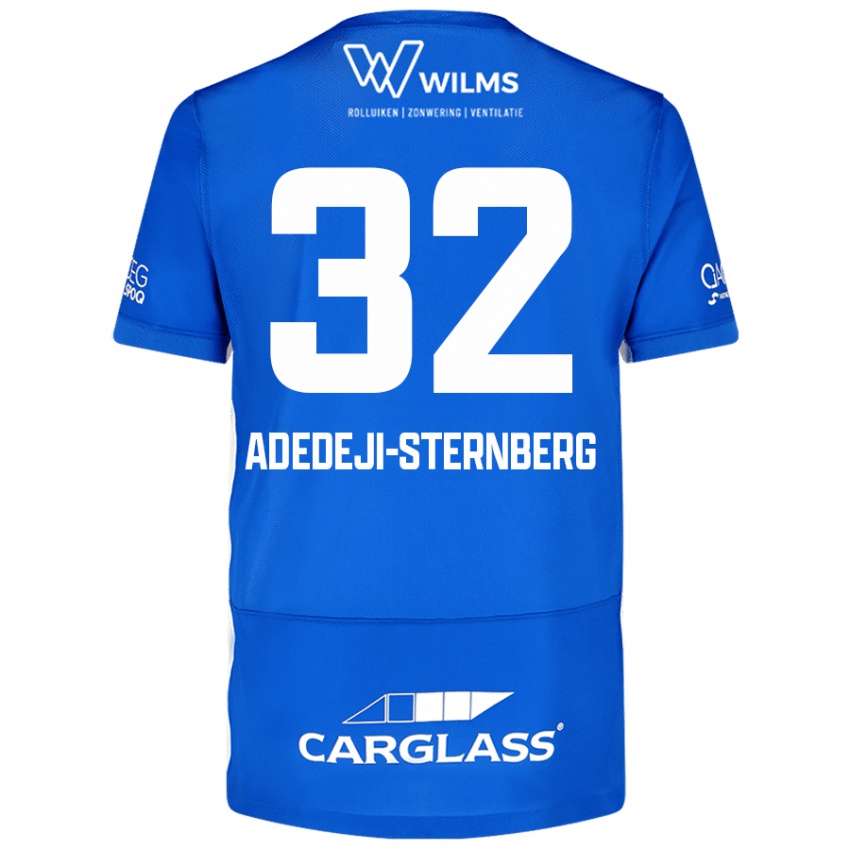 Női Noah Adedeji-Sternberg #32 Kék Hazai Jersey 2024/25 Mez Póló Ing