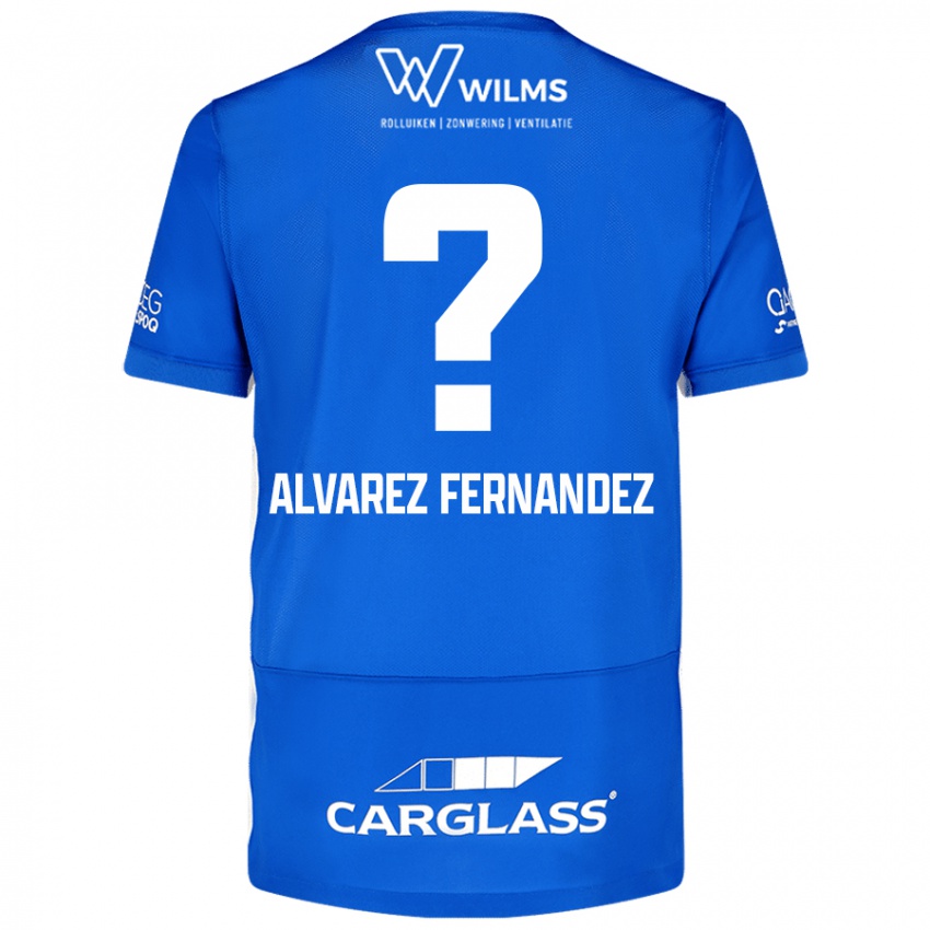 Női Loïc Alvarez Fernandez #0 Kék Hazai Jersey 2024/25 Mez Póló Ing