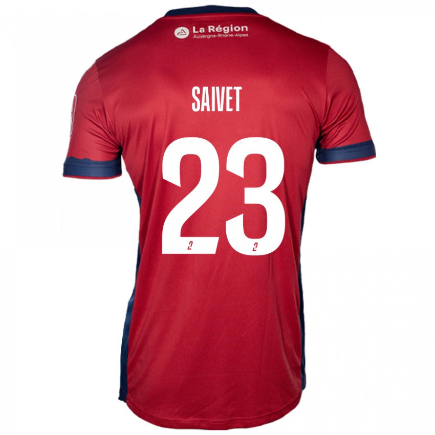 Női Henri Saivet #23 Világos Bordó Hazai Jersey 2024/25 Mez Póló Ing