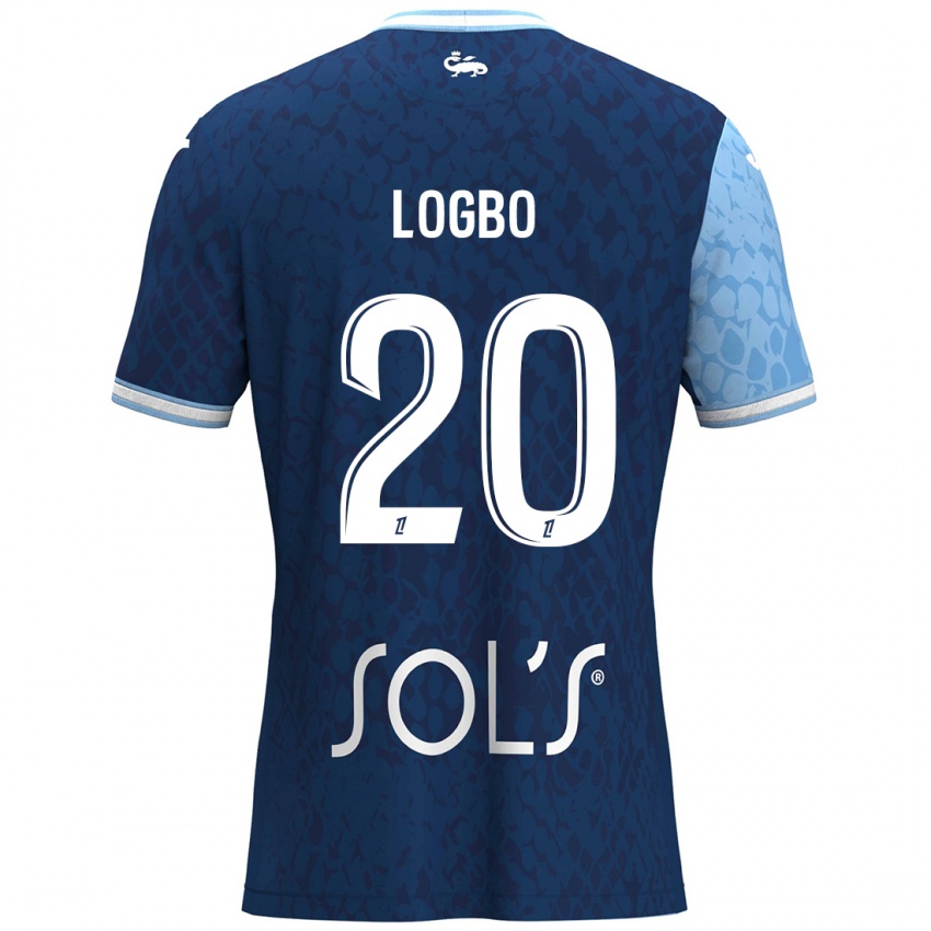 Női Andy Logbo #20 Égszínkék Sötétkék Hazai Jersey 2024/25 Mez Póló Ing